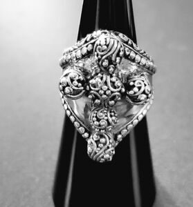 925 Sterling Silver Cross Ring